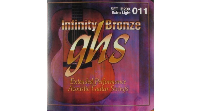 GHS IB20X - американский комплект металлических особо износостойких струн 11-50 для акустической гитары с балансированным звуком