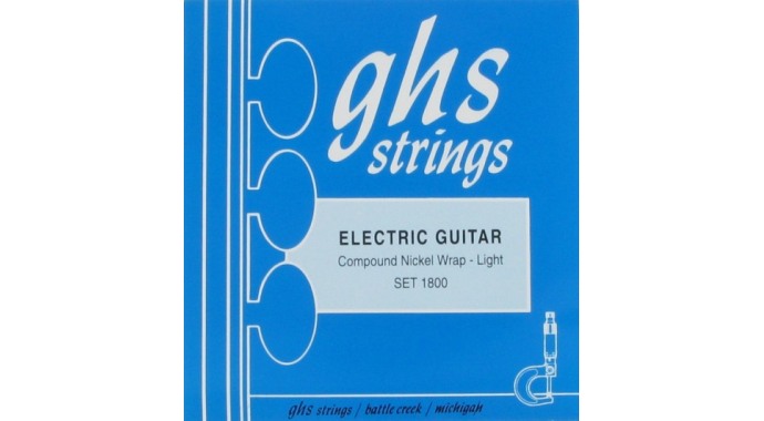 GHS 1800 - американский винтажный комплект струн для 6-стр. электр. гитары с грудным звуком и двойной обмоткой в басах
