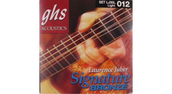 GHS LJ30L - американский комплект металлических струн 12-54 с ярким звуком для акустической гитары