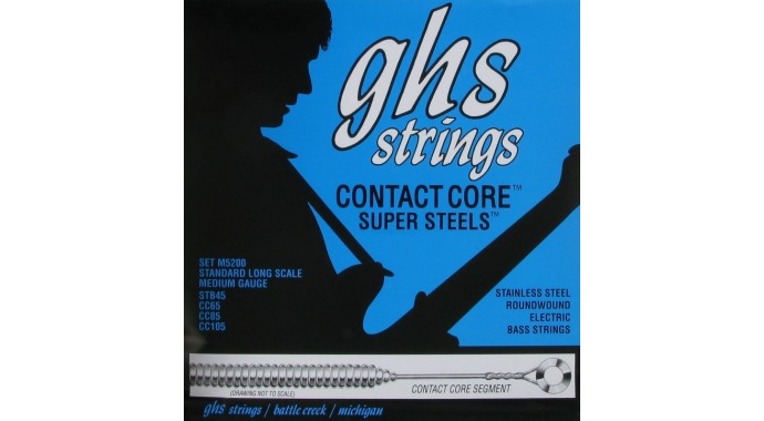 GHS M5200 - американский комплект звонких струн для 4-струнной электр. бас-гитары
