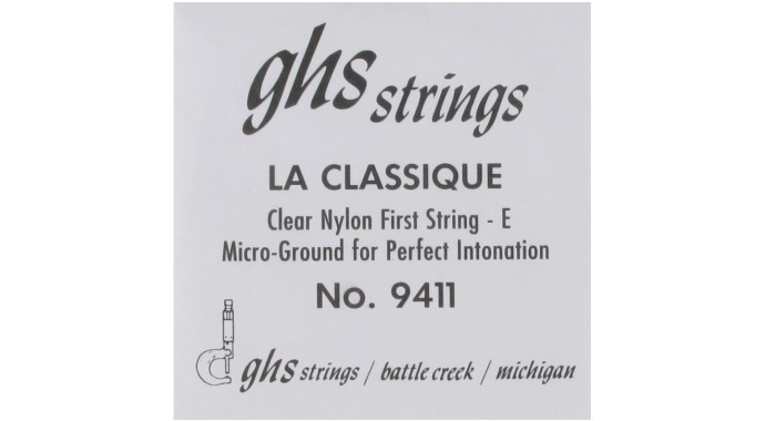 GHS 9411 - американская одиночная нейлоновая 1-я струна для классической гитары