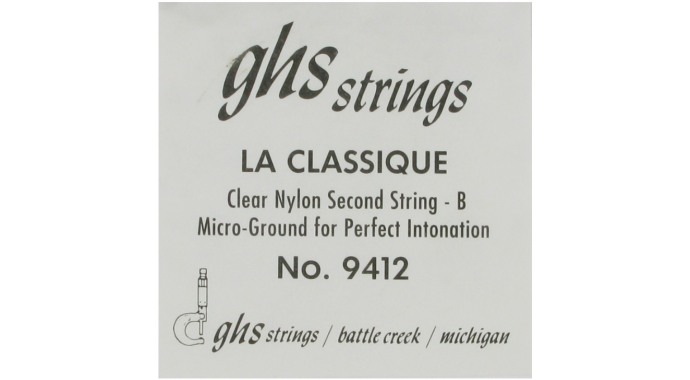 GHS 9412 - американская одиночная нейлоновая 2-я струна для классической гитары
