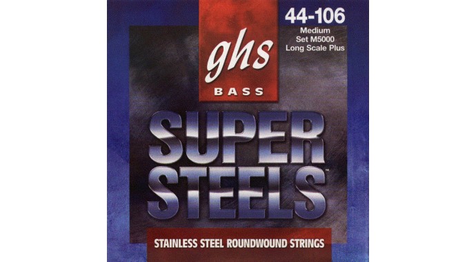 GHS M5000 - американский комплект звонких струн для 4-струнной электр. бас-гитары