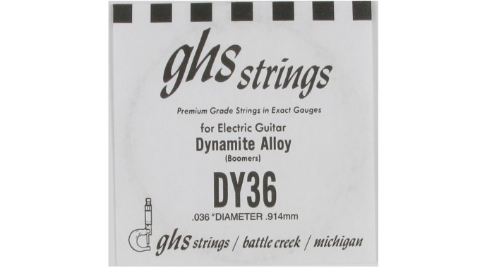 GHS DY36 - американская одиночная стальная 5-я струна в обмотке 