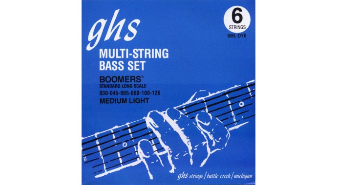 GHS 6ML-DYB - американский комплект струн для 6-струнной электр. бас-гитары