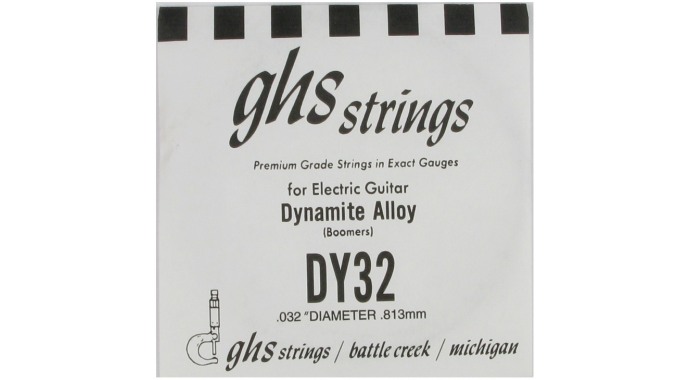 GHS DY32 - американская одиночная мягкая стальная 5-я струна в обмотке 