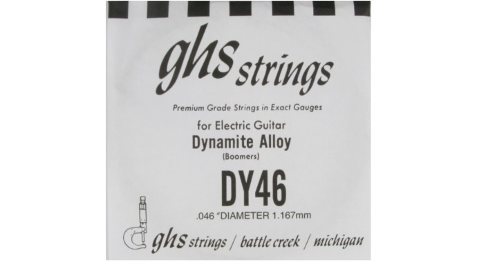 GHS DY46 - американская одиночная стальная 6-я струна в обмотке 