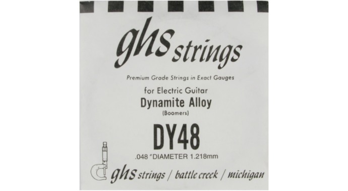 GHS DY48 - американская одиночная стальная 6-я струна в обмотке 