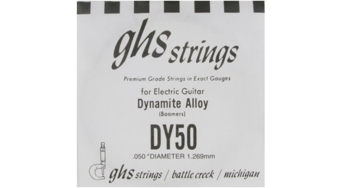 GHS DY50 - американская одиночная утолщённая стальная 6-я струна в обмотке 