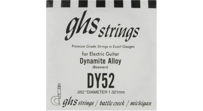 GHS DY52 - американская одиночная толстая стальная 6-я струна в обмотке 