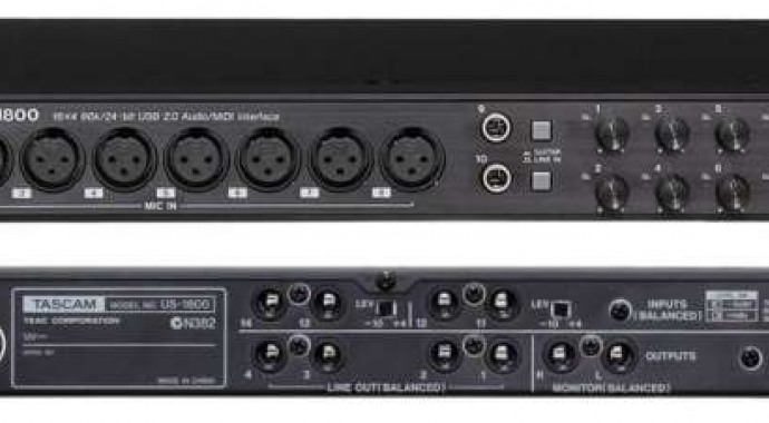 Tascam US-1800 - USB аудиоинтерфейс 