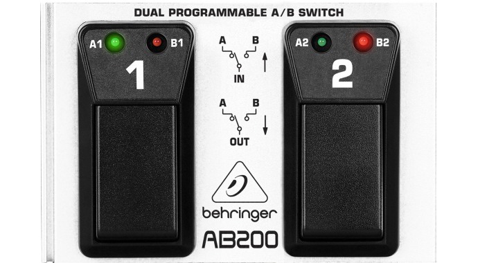 Behringer AB200 DUAL A/B SWITCH - двухканальный педальный переключатель 