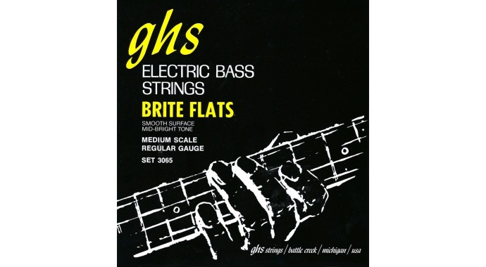 GHS 3065 - американский комплект струн с приплюснутой навивкой для 4-струнной электр. бас-гитары