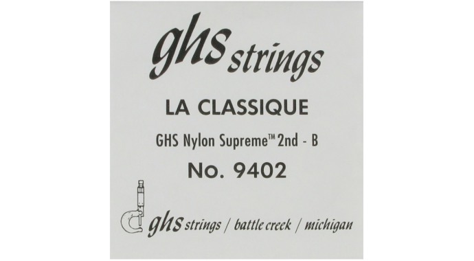 GHS 9402 - американская одиночная нейлоновая 2-я струна для классической гитары