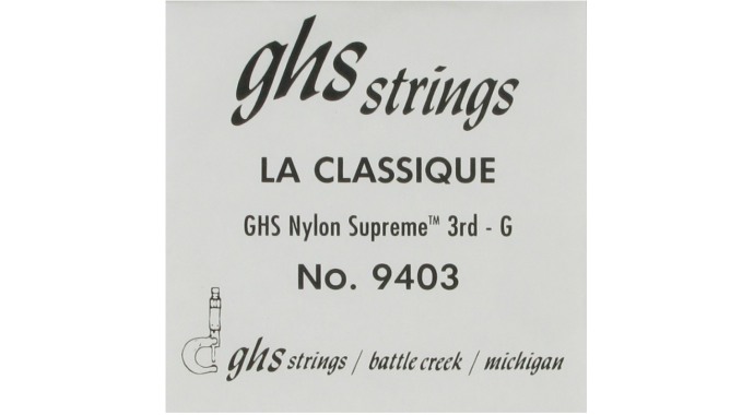 GHS 9403 - американская одиночная нейлоновая 3-я струна для классической гитары