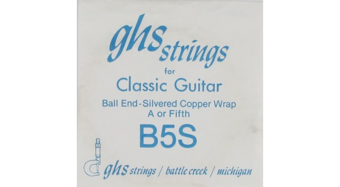 GHS B5S - американская одиночная нейлоновая 5-я струна для классической гитары с шариком на конце