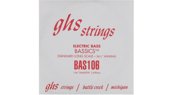 GHS BAS106 - американская одиночная толстая 4-я струна 