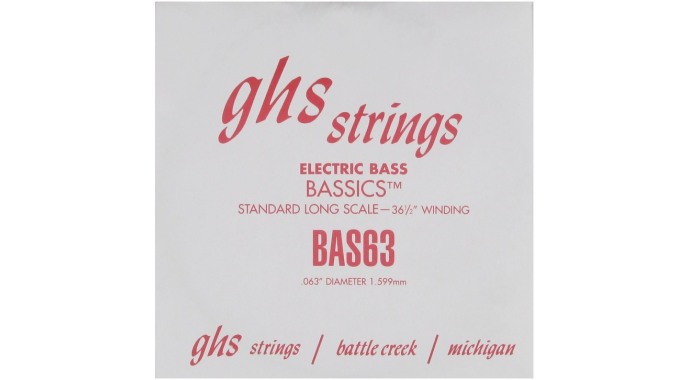 GHS BAS63 - американская одиночная 2-я струна 