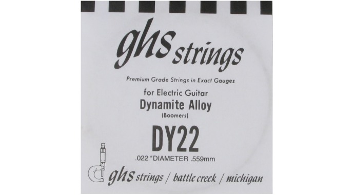 GHS DY22 - американская одиночная стальная 4-я струна в обмотке 
