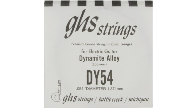 GHS DY54 - американская одиночная очень толстая нижняя стальная струна для  электрогитары
