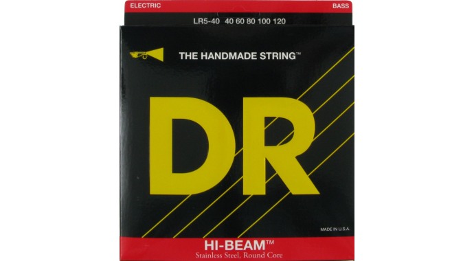 DR LR5-40 - комплект струн для 5-стр. бас гитары 