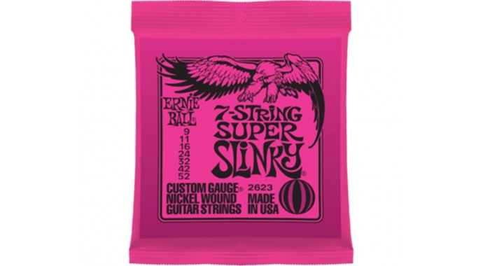 Ernie Ball 2623 7-String Super Slinky 09-52 - комплект струн для электрогитары