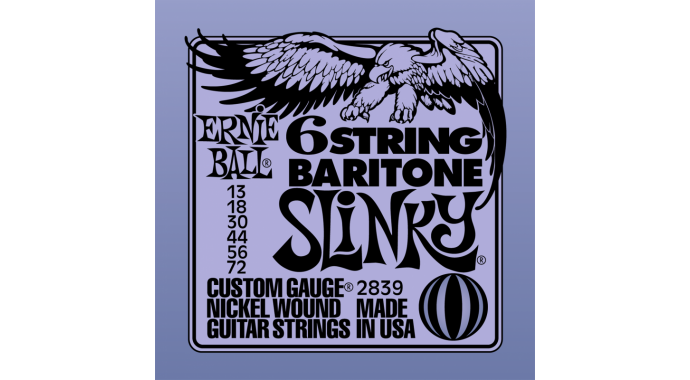 Ernie Ball 2839 6-String Baritone 13-72 - комплект струн для электрогитары