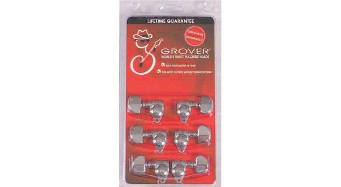 Grover GTR M/Head Set Chrome 102C - колки для электрогитары 