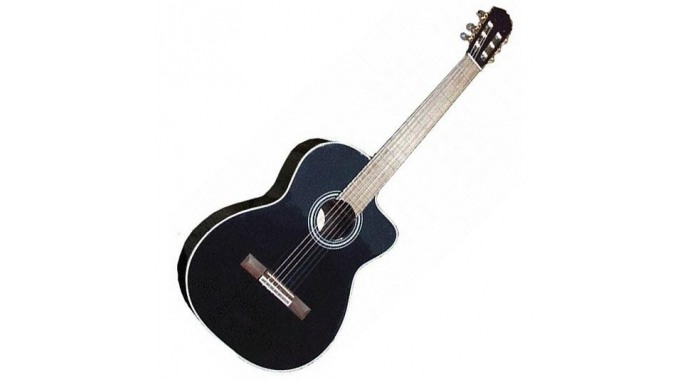Takamine EG128 SC BK - классическая гитара с пьезодатчиком 