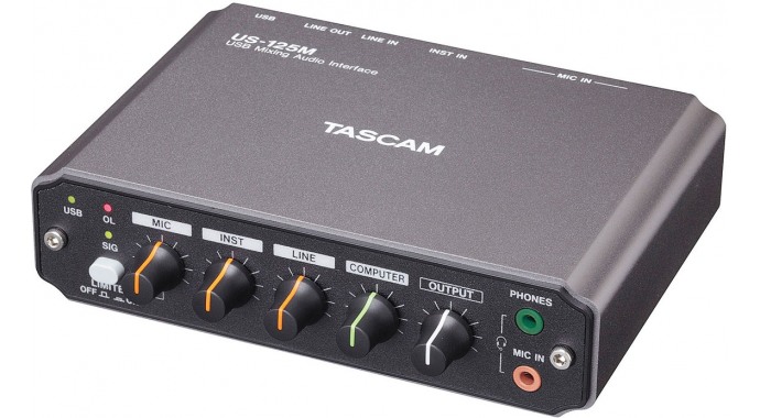Tascam US-125M - USB аудиоинтерфейс 