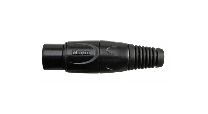 Martin S 200 - 3-пиновое кабельное XLR-гнездо, чернёный металл
