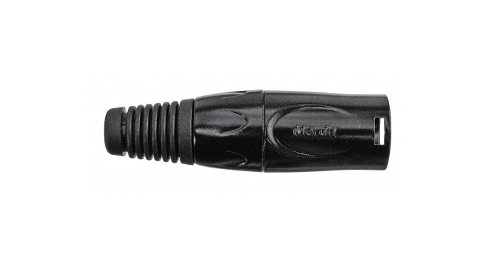 Martin S 201 - 3-пиновый кабельный XLR-штекер, чернёный металл