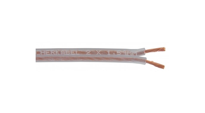 Schulz BX 104 T - немецкий кабель на метры для подключения пассивных акустических систем, плоский. прозрачный 