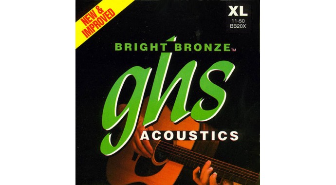 GHS BB20X - американский комплект звонких металлических струн 11-50 для акустической гитары