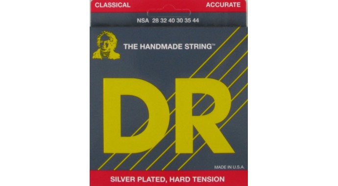 DR NSA Accourare Classic Hard Silver - комплект струн для классической гитары 