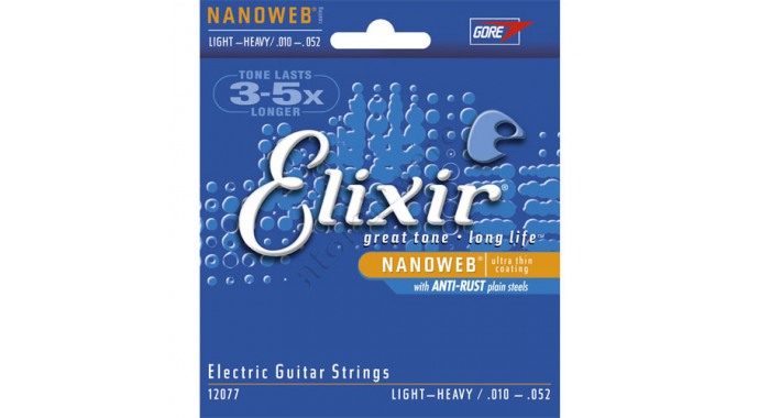 Elixir 12077 Electric Light Heavy 10-52 - комплект струн для электрогитары 