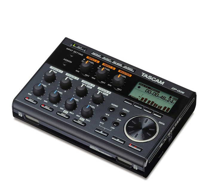 w/Bundle Tascam Compact Portastudio 6 Track Digital Recorder w/ Built In Microphone AA Charger w/4 2950mah AA Batteries Closed-Back Headphones +Tascam AC Adapter DP-006 32GB SD Class10 Card 