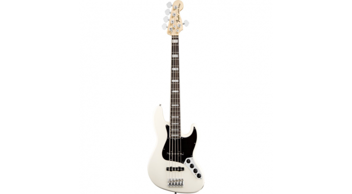 Fender American Deluxe Jazz Bass V RW Olympic - 5 стр. бас гитара 