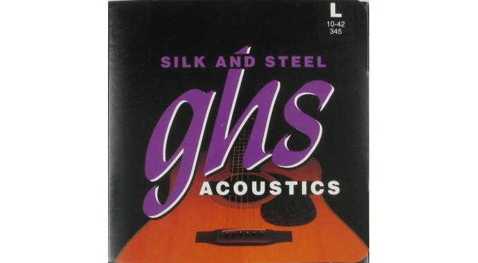 GHS 345 - американский комплект металлических струн 10-42 с грудным звуком для акустической гитары