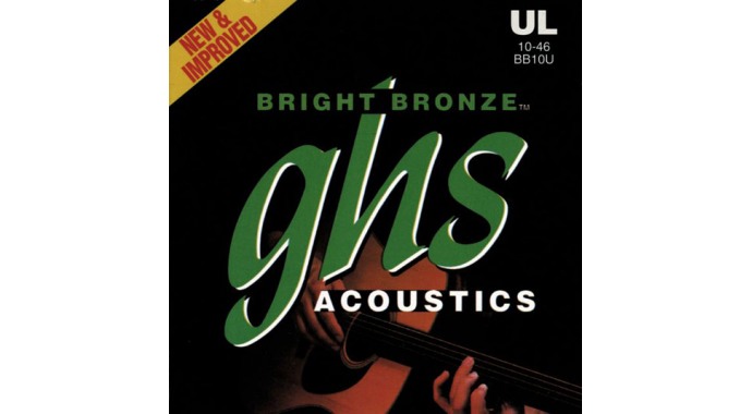 GHS BB10U - американский комплект звонких металлических струн 10-46 для акустической гитары