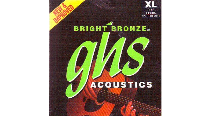 GHS BB60X - американский комплект звонких струн 9-42 для 12 стр. акустической гитары