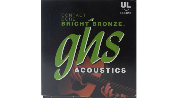 GHS CCBB10 - американский комплект особо звонких металлических струн 10-46 для акустической гитары